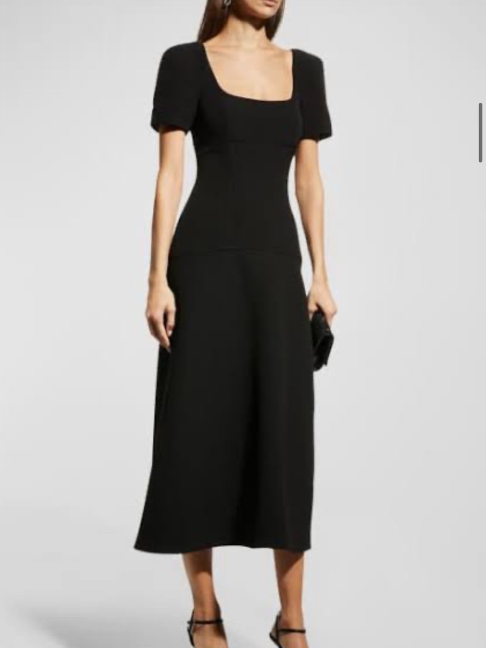 A.L.C. NWT Women's Black Hayden Seamed Puff-Sleeve
Maxi Dress Size 4